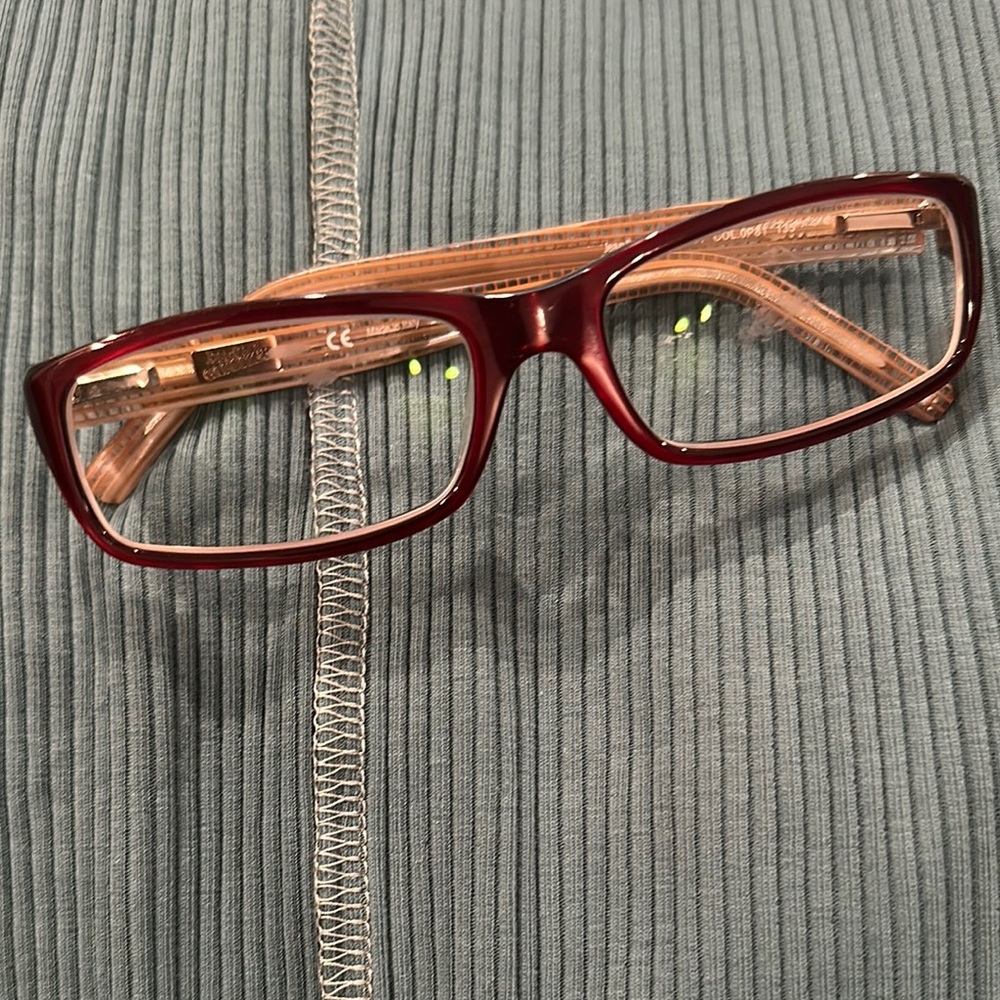 Elegant Burgundy Glasses Frame